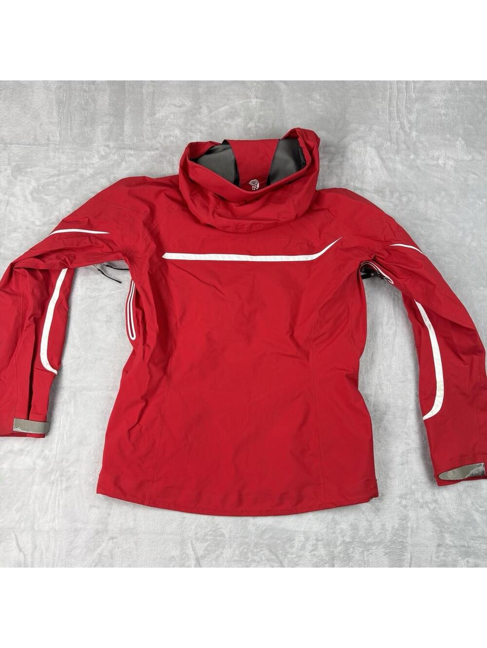 Mountain Hardwear Gore Tex Jacket Red Waterproof Hard Shell Womens M Gorpcore - Picture 2 of 11